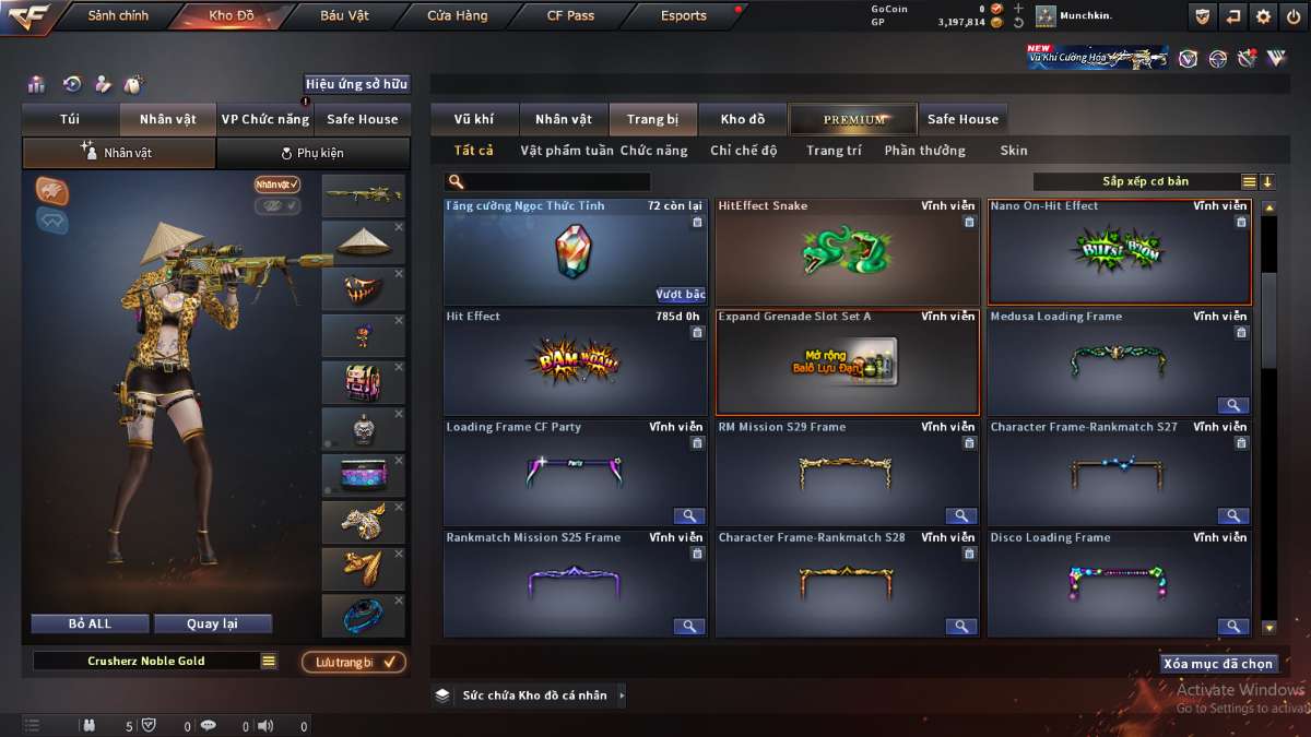 shop acc cf uy tin gia re